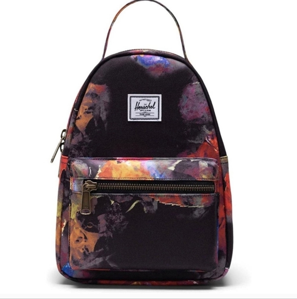 Herschel Nova Mini Backpacks Blurry Watercolor Roses NWOT